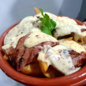 Mexican Fries with melted Chilli cheese