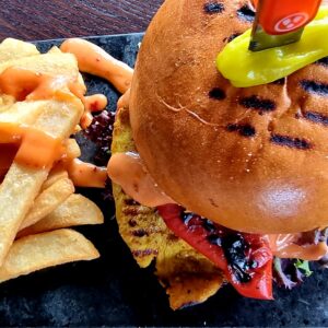 Chili lime Chicken Burger   