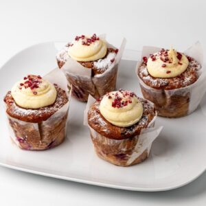 Raspberry & White Chocolate Muffin GF*